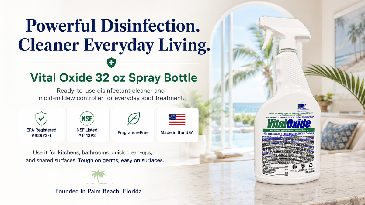 【定価99,000円】VITAL MATERIAL bottle 500ML Vital Oxide 32 oz Disinfectant Cleaner Spray | Bleach-Free