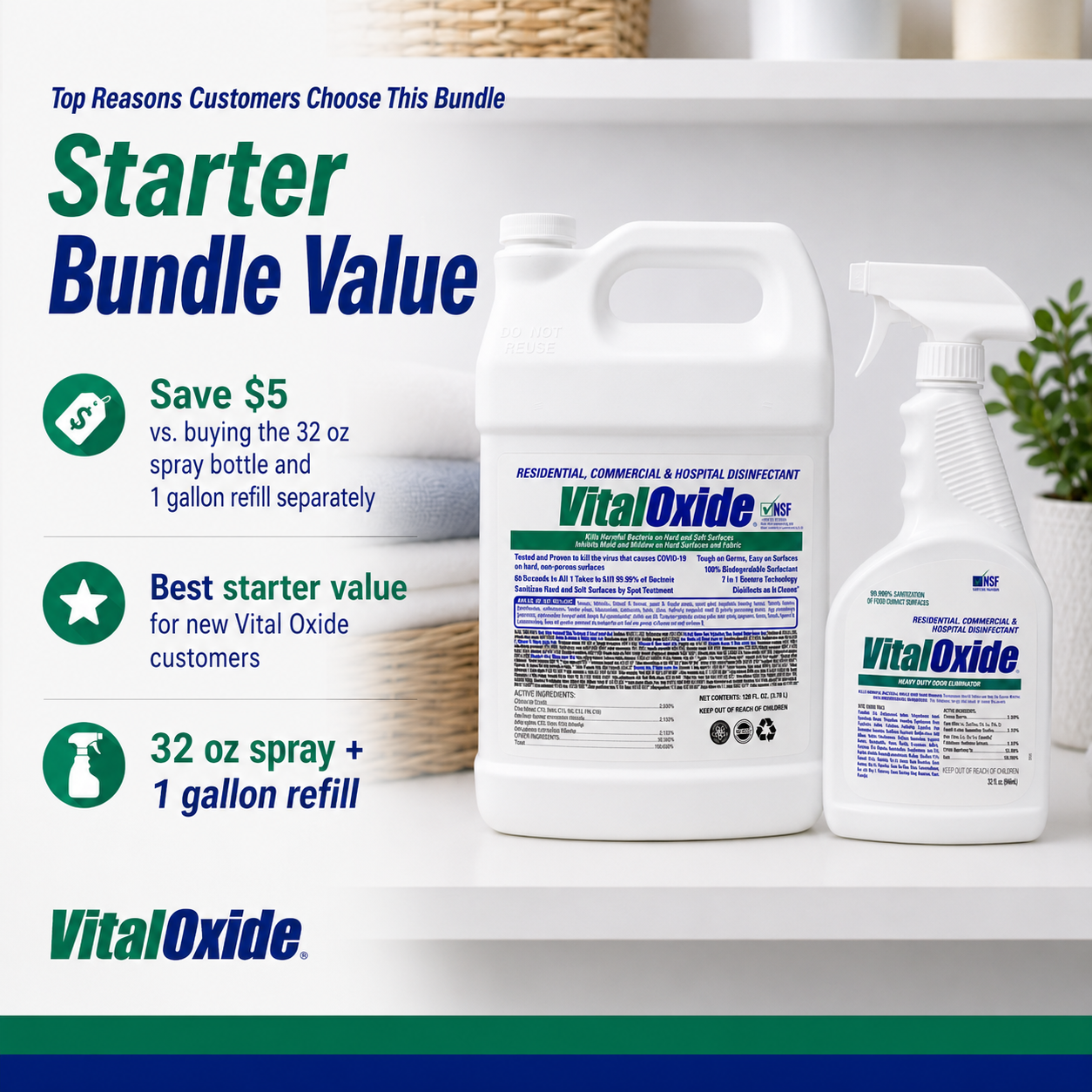 Vital Oxide Disinfectant and Sanitizer Products | Made in USA